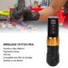 Kit de Stylo de Tatouage sans Fil 2 en 1, Liner Shader Coreless Motor Cartridge Needle Rotary Tattoo Power Supply Machine 240
