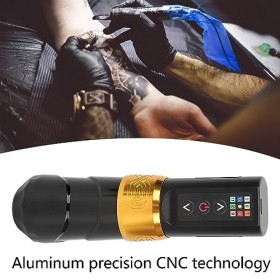 Kit de Stylo de Tatouage Fil, Machine à Tatouer Fil Ergonomique 2 en 1 pour Salon de Tatouage