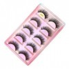 UAMOU 10 Styles 2/5/10/20/30/50/100 boîtes 3D cils de vison 5 paires naturel individuel vison faux cils Kit de maquillage Cil