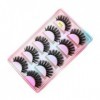 UAMOU 10 Styles 2/5/10/20/30/50/100 boîtes 3D cils de vison 5 paires naturel individuel vison faux cils Kit de maquillage Cil