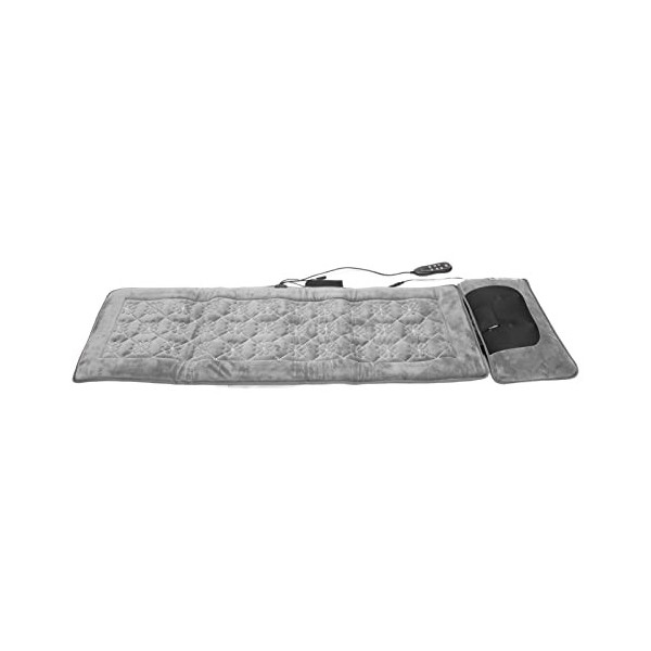 Tapis de Massage électrique pour Tout le Corps, Protection contre la Surchauffe 100-240V, Tapis de Massage Corporel à Vibrati