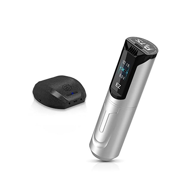 EZ Machine à Tatouer Sans Fil - Écran Tactile Numérique Bluetooth Machine à Tatouer Stylo avec Batterie 1800mAh Alimentation 