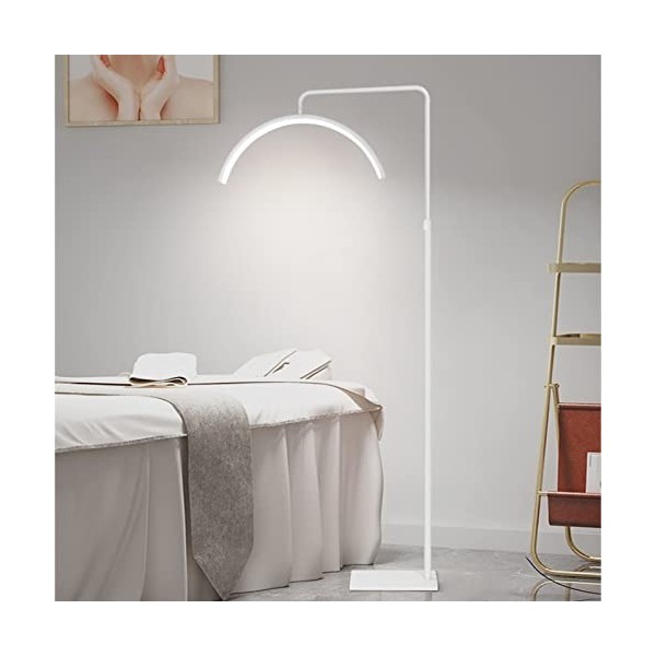 Lampe de Sol LED pour Cils, Lampe Demi-lune pour Extension de Cils, éclairage pour beauté, Soins de la Peau, Cils, Sourcils, 