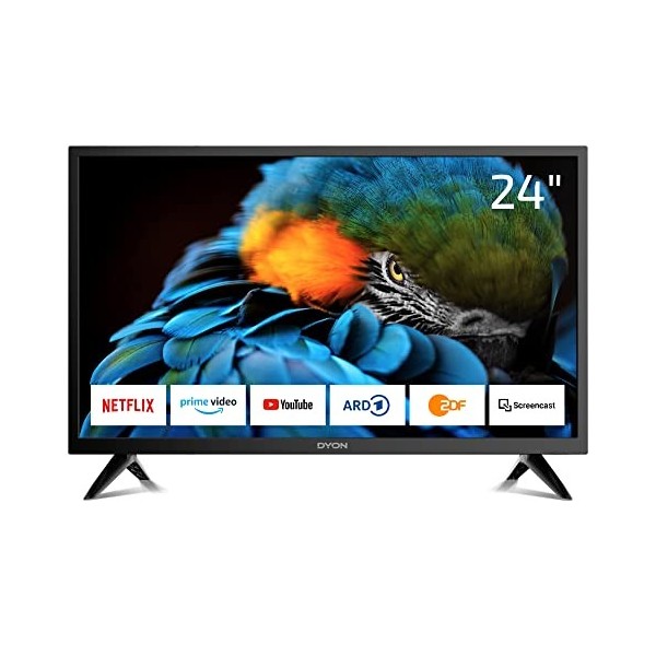 DYON Smart 32 AD-2 80 cm 32 Pouces Android TV HD Triple Tuner, Prime Video, Netflix, Google Play Store, Google Assistant, 