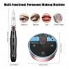 BIOMASER Permanent Makeup Machine Kit Microblading Machines with Swiss Motor Rotary Pen Mini Power Supply Cartridge Needles f