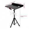 Lot de 10 postes de Travail de Tatouage, Table de Tatouage Portable, réglable, Table de Bureau Amovible, Convient pour Les ma