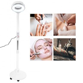 Lampe Loupe sur Pied Esthétique Professionnelle 16X LED Lampe Loupe Lumière Froide Lampe Semi Permanente De Tatouage Extensio