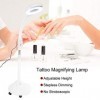 Lampe Loupe sur Pied Esthétique Professionnelle 16X LED Lampe Loupe Lumière Froide Lampe Semi Permanente De Tatouage Extensio