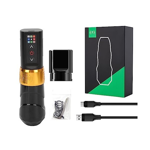 Stylo De Tatouage Sans Fil 2 En 1, Rechargeable, Sans Noyau, Machine à Tatouer, Batterie 2400 MAh, Fournitures Déquipement D