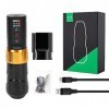 Stylo De Tatouage Sans Fil 2 En 1, Rechargeable, Sans Noyau, Machine à Tatouer, Batterie 2400 MAh, Fournitures Déquipement D