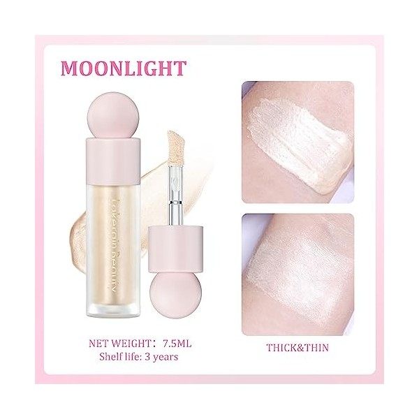 Highlighter Liquide 2PCS Maquillage Pour Le Corps et Visage Avec Une Texture Légère Résistante à Leau Rare Beauty Est Livrée