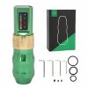 Stylo De Tatouage Rotatif, Rechargeable, Sans Noyau, Machine à Tatouer, 2400 MAh, Fournitures Déquipement De Tatouage, Vert