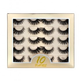 UAMOU 50/100/300 paires de Cils de vison naturel Faux 3d Cils de vison bande épaisse dramatique Faux Cils Extension maquillag