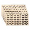 UAMOU 50/100/300 paires de Cils de vison naturel Faux 3d Cils de vison bande épaisse dramatique Faux Cils Extension maquillag