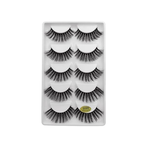 UAMOU 50/100/200 paires de cils faux cils de vison naturel 3d cils de vison volume faux cils en vrac cilios Cheerfully Color