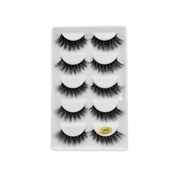 UAMOU 50/100/200 paires de cils faux cils de vison naturel 3d cils de vison volume faux cils en vrac cilios Cheerfully Color