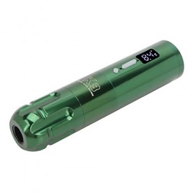 Ensemble de Stylos de Tatouage, Machine à Tatouer Rotative Fil Réglable en Tension, à Faible Bruit pour Salon Vert 