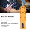 Stylo Machine à Tatouer Fil 2 en 1, Batterie 2400 MAh, Alliage Daluminium, Stylo Rotatif Professionnel pour Débutants, Conne