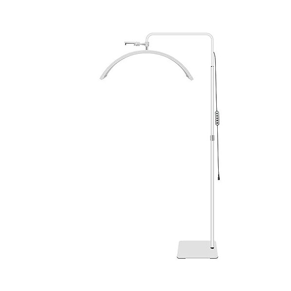 SUNMME Lampadaire LED Demi-Lune pour Les Extensions De Cils, 3200k-5600k avec Trois Températures Variables, Adapté Aux Soins 