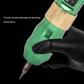 Machine à Tatouer à Cartouche 2400 MAh avec Adaptateur RCA, Kit de Stylo de Tatouage Rotatif à Moteur sans Noyau Rechargeable