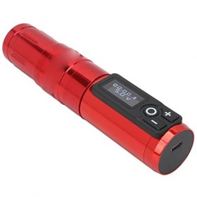 Machine à Tatouer Rotative sans Fil 2400 MAh avec Affichage LED sans Noyau de Batterie Stylo de Tatouage à Cartouche de Charg