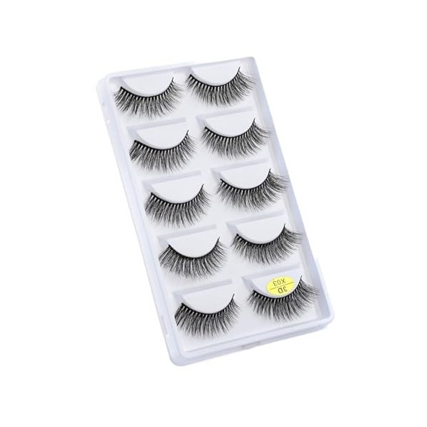 UAMOU Faux-Cils en vison 3D pelucheux, 10/50/100 boîtes, maquillage naturel, Long Volume, en vrac, personnalisés Cheerfully 