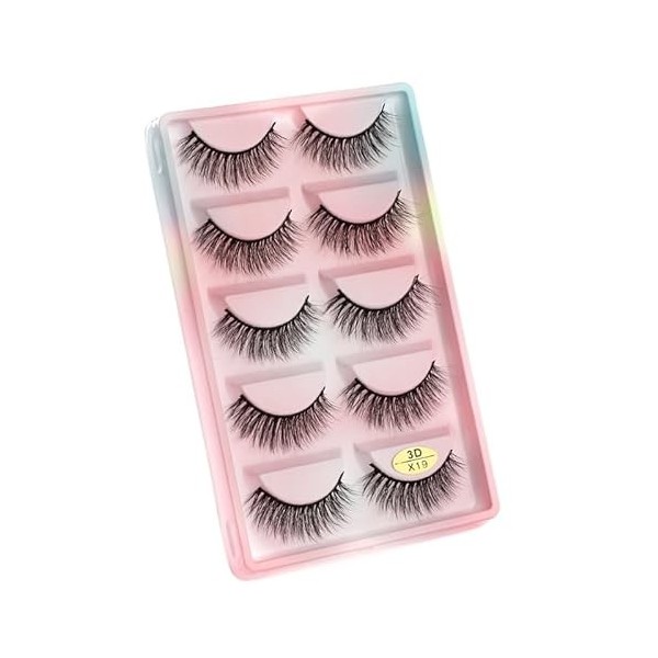 UAMOU Faux-Cils en vison 3D pelucheux, 10/50/100 boîtes, maquillage naturel, Long Volume, en vrac, personnalisés Cheerfully 