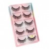 UAMOU Faux-Cils en vison 3D pelucheux, 10/50/100 boîtes, maquillage naturel, Long Volume, en vrac, personnalisés Cheerfully 