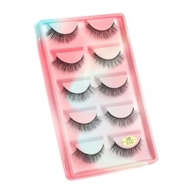 UAMOU Faux-Cils en vison 3D pelucheux, 10/50/100 boîtes, maquillage naturel, Long Volume, en vrac, personnalisés Cheerfully 