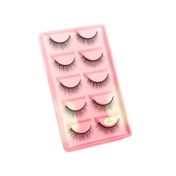 UAMOU Faux-Cils en vison 3D pelucheux, 10/50/100 boîtes, maquillage naturel, Long Volume, en vrac, personnalisés Cheerfully 