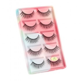 UAMOU Faux-Cils en vison 3D pelucheux, 10/50/100 boîtes, maquillage naturel, Long Volume, en vrac, personnalisés Cheerfully 