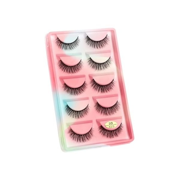 UAMOU Faux-Cils en vison 3D pelucheux, 10/50/100 boîtes, maquillage naturel, Long Volume, en vrac, personnalisés Cheerfully 