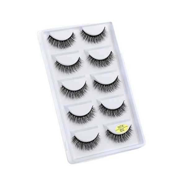 UAMOU Faux-Cils en vison 3D pelucheux, 10/50/100 boîtes, maquillage naturel, Long Volume, en vrac, personnalisés Cheerfully 