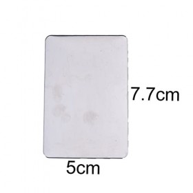 OUSIKA Palette en Acier Inoxydable, crème de Maquillage, Fond de Teint, Palette de mélange, Outils de Maquillage cosmétique C