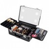 Coffret Maquillage, Vanity Case Rigide, Beauty Case, Boîte De Rangement Maquillage,Trousse De Maquillage De Voyage, Trousse D