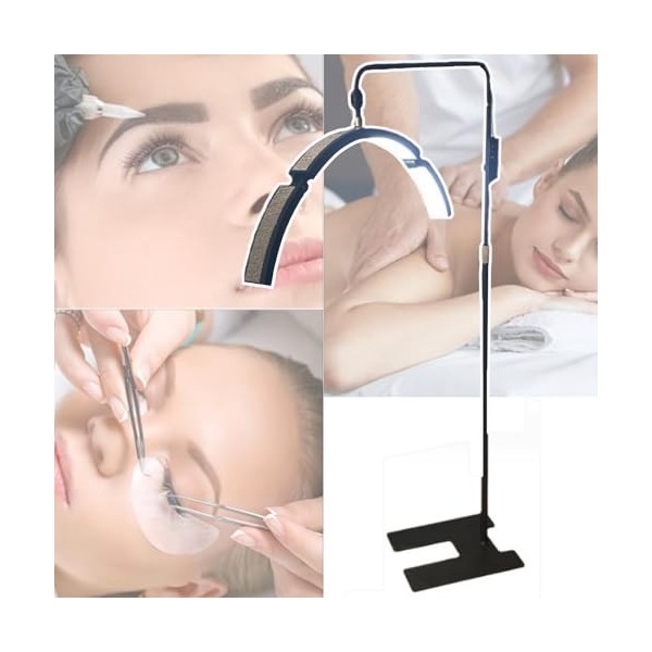 Lampe Demi-Lune Pliable Pour Extension De Cils, Lampe De Cils 45 W 3000-4500 K Pour Technologie De Cils, Lampe à Cils Led Pou