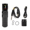 Kit de Stylo de TatouageFil 2 en 1, Course Réglable, Tête de ConnecteurRechargeable, Machine à Tatouer Rotative 2400mAh roug