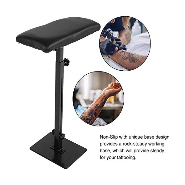 Support de Bras de Tatouage Portable, Tabouret de Support de Jambe et de Pied Réglable, Robuste et Stable avec Coussinet Épon