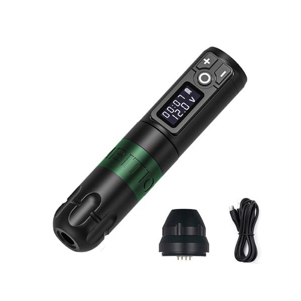 INGKE Stylo Machine tatouer sans Fil Stylo Batterie Tatouage Rotatif Puissance portative 2400 mah Stylo Rotatif Maquillage Ta