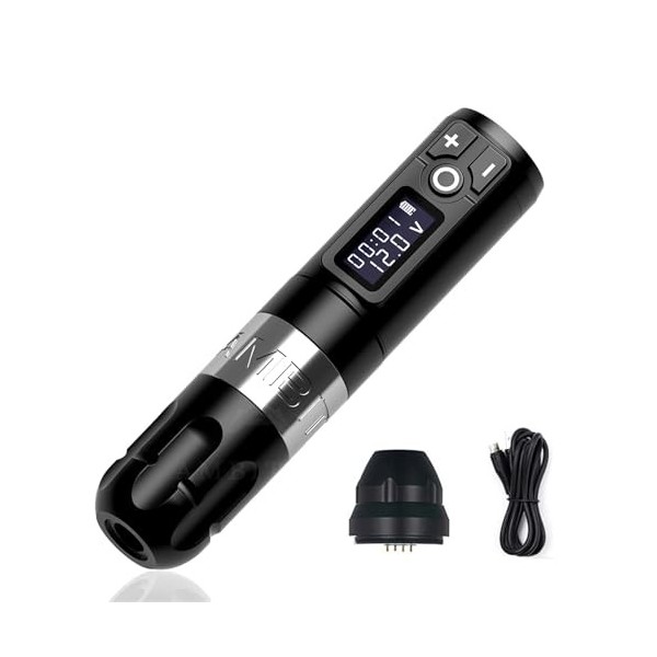 INGKE Stylo Machine tatouer sans Fil Stylo Batterie Tatouage Rotatif Puissance portative 2400 mah Stylo Rotatif Maquillage Ta