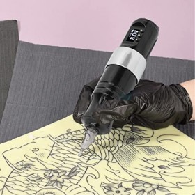 Stylo Marqueur de Tatouage, Stylo de Machine à Tatouer sans Fil, Moteur sans Noyau, Alimentation Rechargeable, Shader Liner, 