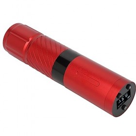 Stylo de Tatouage, Machine à Tatouer 1800 MAh Rotative 2 en 1, Affichage LED à Double Cellule avec Connecteur pour la Maison