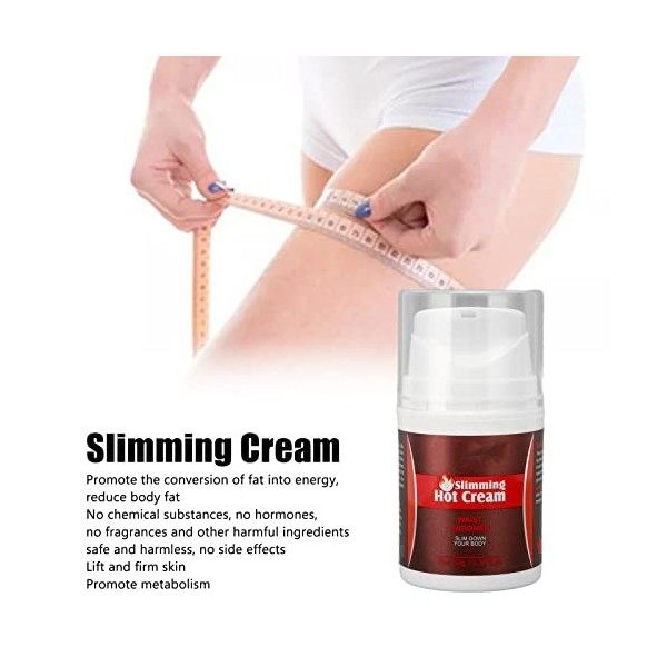 Crème Chaude Amincissante pour les Femmes et les Hommes Amincissant la Transpiration Élimination de la Cellulite Raffermissan