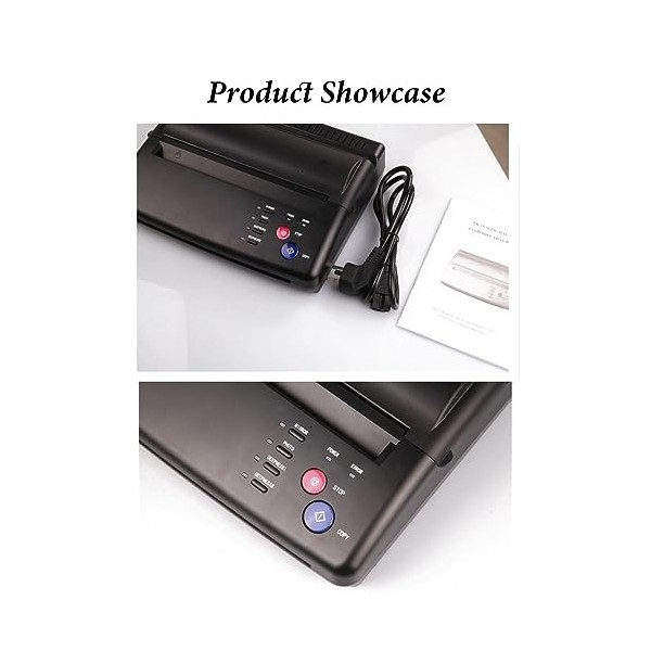 HYQFSAD Machine pour tatouage, mini imprimante portable A4 pour tatouages temporaires et permanents, matériel professionnel p
