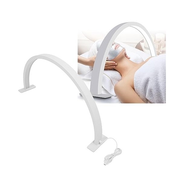 Lampe de beauté Demi-Lune LED 30 W avec Température de Couleur Réglable, Lampe à Ongles Lune Portable en Alliage Daluminium 