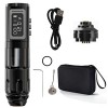ZJchao Ensemble de Machine à Tatouer sans Fil, écran LCD Professionnel, Batterie 2400 MAh, Moteur sans Noyau, Stylo de Tatoua