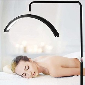 CHEWO Lumière de Cils Demi-Lune LED, lampadaire LED, réglage du Bouton de contrôle, températures de Couleurs 3000K-6000K et A