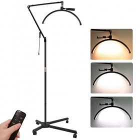 Half Moon Light for Lash Extension,36w 3000-6000k Lash Light for Eyellash Tech, LED Cils Lampe pour Technologie Ongles, Esthé