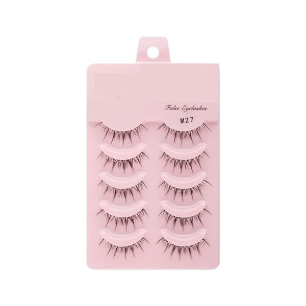 UAMOU 2-50 boîtes de Faux-cils Manga, poupée coréenne naturelle, Anime, hérissés et épais, bandes de cils en Faux vison, maqu