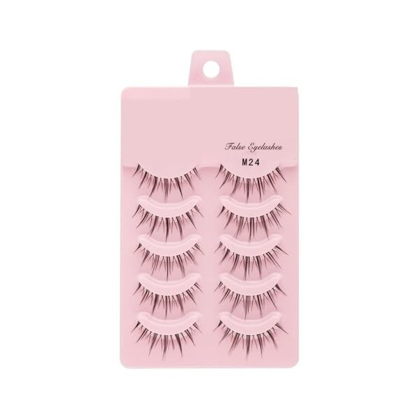 UAMOU 2-50 boîtes de Faux-cils Manga, poupée coréenne naturelle, Anime, hérissés et épais, bandes de cils en Faux vison, maqu